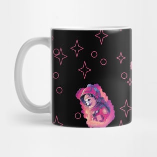 Alpaca Astronaut Pattern Mug